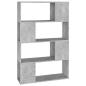 Preview: Bücherregal Raumteiler Betongrau 80x24x124,5 cm Holzwerkstoff