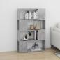 Preview: Bücherregal Raumteiler Betongrau 80x24x124,5 cm Holzwerkstoff