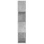 Preview: Bücherregal Raumteiler Betongrau 80x24x124,5 cm Holzwerkstoff