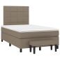 Preview: Boxspringbett mit Matratze Taupe 120x190 cm Stoff