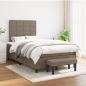 Preview: Boxspringbett mit Matratze Taupe 120x190 cm Stoff