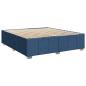 Preview: Boxspringbett mit Matratze Blau 180x200 cm Stoff