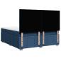 Preview: Boxspringbett mit Matratze Blau 180x200 cm Stoff