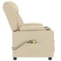 Preview: Massagesessel Elektrisch Creme Stoff