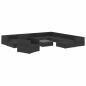 Preview: 12-tlg. Garten-Lounge-Set mit Auflagen Poly Rattan Schwarz