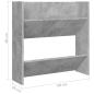 Preview: Wand-Schuhschrank Betongrau 60x18x60 cm Holzwerkstoff