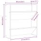 Preview: Wand-Schuhschrank Betongrau 60x18x60 cm Holzwerkstoff