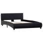 Preview: Bett mit LED-Beleuchtung ohne Matratze Schwarz 120x200 cm