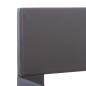 Preview: Bettgestell mit LED Grau Kunstleder 160x200 cm