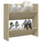 Preview: Wand-Schuhschrank Sonoma-Eiche 60x18x60 cm Holzwerkstoff