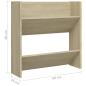 Preview: Wand-Schuhschrank Sonoma-Eiche 60x18x60 cm Holzwerkstoff