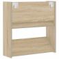Preview: Wand-Schuhschrank Sonoma-Eiche 60x18x60 cm Holzwerkstoff