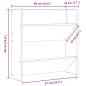Preview: Wand-Schuhschrank Sonoma-Eiche 60x18x60 cm Holzwerkstoff