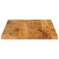 Preview: Tischplatte 100x60x3,8 cm Rechteckig Massivholz Mango