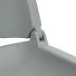 Preview: 2-tlg. Bootssitz-Set Klappbar Kein Kissen Grau 48x51x41 cm