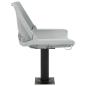 Preview: 2-tlg. Bootssitz-Set Klappbar Kein Kissen Grau 48x51x41 cm