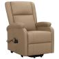 Preview: Massagesessel mit Aufstehhilfe Cappuccino-Braun Kunstleder