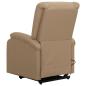 Preview: Massagesessel mit Aufstehhilfe Cappuccino-Braun Kunstleder