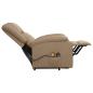 Preview: Massagesessel mit Aufstehhilfe Cappuccino-Braun Kunstleder