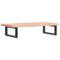 Preview: Waschbeckenregal Wandmontage Stahl und Massivholz Buche
