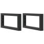 Preview: Waschbeckenregal Wandmontage Stahl und Massivholz Buche