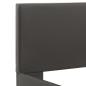 Preview: Bettgestell mit LED Grau Kunstleder 90×200 cm