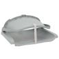 Preview: 4-tlg. Bootssitz-Set Klappbar Kein Kissen Grau 48x51x41 cm