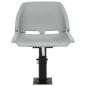 Preview: 4-tlg. Bootssitz-Set Klappbar Kein Kissen Grau 48x51x41 cm