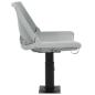 Preview: 4-tlg. Bootssitz-Set Klappbar Kein Kissen Grau 48x51x41 cm
