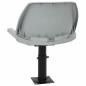 Preview: 4-tlg. Bootssitz-Set Klappbar Kein Kissen Grau 48x51x41 cm