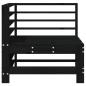 Preview: Garten-Ecksofas 2 Stk. Schwarz Massivholz Kiefer