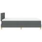 Preview: Boxspringbett mit Matratze Dunkelgrau 120x190 cm Stoff