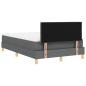 Preview: Boxspringbett mit Matratze Dunkelgrau 120x190 cm Stoff
