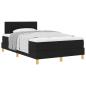 Preview: Boxspringbett mit Matratze Schwarz 120x190 cm Stoff