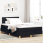 Preview: Boxspringbett mit Matratze Schwarz 120x190 cm Stoff
