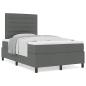 Preview: Boxspringbett mit Matratze Dunkelgrau Kleines Doppelstoff