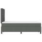 Preview: Boxspringbett mit Matratze Dunkelgrau Kleines Doppelstoff