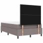 Preview: Boxspringbett mit Matratze & Bank Grau 120x190 cm Stoff