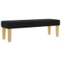 Preview: Boxspringbett mit Matratze & Bank Schwarz 120 x 190 cm Stoff