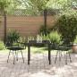 Preview: 3-teiliges Garten Essset Schwarz Poly Rattan
