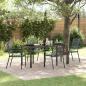 Preview: ARDEBO.de - 5-teiliges Garten Essset Anthrazit Stahl