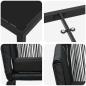 Preview: Garten Essgruppe 7 pcs Schwarz Pulverbeschichteter Stahl