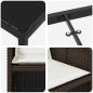 Preview: 9-teiliges Garten-Dining-Set mit Kissen, braunes Poly-Rattan