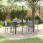 Preview: ARDEBO.de - 5-teiliges Garten Essset Grau Poly-Rattan