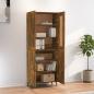 Preview: Highboard Räuchereiche 70x34x180 cm Holzwerkstoff