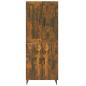 Preview: Highboard Räuchereiche 70x34x180 cm Holzwerkstoff