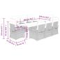 Preview: 9-tlg. Garten-Essgruppe mit Kissen Beige Poly Rattan