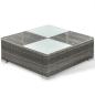 Preview: 6-tlg. Garten-Lounge-Set mit Auflagen Poly Rattan Grau