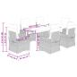 Preview: 7-tlg. Garten-Essgruppe mit Kissen Beige Poly Rattan