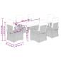 Preview: 7-tlg. Garten-Essgruppe mit Kissen Beigemischung Poly Rattan
